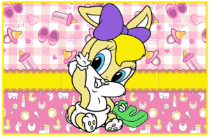 Kit imprimible candy bar Lola Baby Looney Tunes para cumpleaños