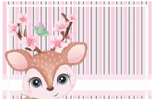 Kit imprimible candy bar Ciervita Tierna para fiestas y cumpleaños alfajores-candy bar CIERVITA TIERNA kit imprimible