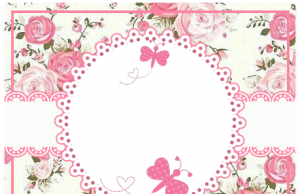 Kit imprimible candy bar Shabby Chic para fiestas y cumpleaños