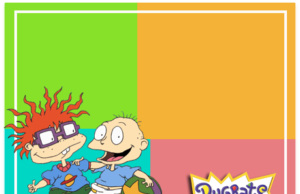Kit imprimible candy bar Rugrats para fiestas y cumpleaños alfajores-candy bar RUGRATS kit imprimible