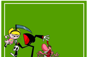 Kit imprimible candy bar Billy y Mandy para fiestas y cumpleaños alfajores-candy bar BILLY_ MANDY kit imprimible