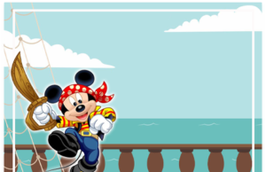 Kit imprimible candy bar Mickey Pirata para fiestas y cumpleaños alfajores-candy bar MICKEY PIRATA kit imprimible