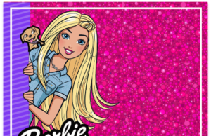 Kit imprimible candy bar Barbie para fiestas y cumpleaños alfajores-candy bar BARBIE kit imprimible