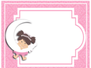 Kit imprimible candy bar Niña en la Luna para fiestas y cumpleaños alfajores-candy bar NIÑA EN LA LUNA kit imprimible