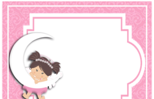 Kit imprimible candy bar Niña en la Luna para fiestas y cumpleaños alfajores-candy bar NIÑA EN LA LUNA kit imprimible