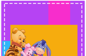 Kit imprimible candy bar Winnie Pooh para fiestas y cumpleaños alfajores-candy bar WINNIE POO kit imprimible