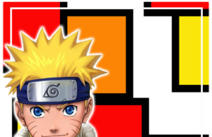 Kit imprimible candy bar Naruto Sonriendo para fiestas y cumpleaños alfajores-candy bar NARUTO SONRIENDO kit imprimible