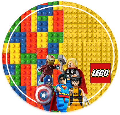 alfajores3-candy bar SUPERHEROES LEGO kit imprimible