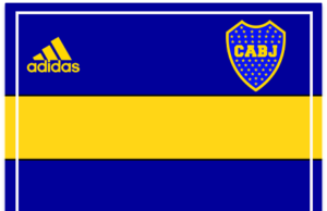 Kit imprimible candy bar Boca Juniors 2 para fiestas y cumpleaños alfajores-candy bar BOCA JUNIORS 2023 kit imprimible