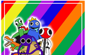Kit imprimible candy bar Rainbow Friends para fiestas y cumpleaños alfajores-candy bar RAINBOW FRIENDS kit imprimible
