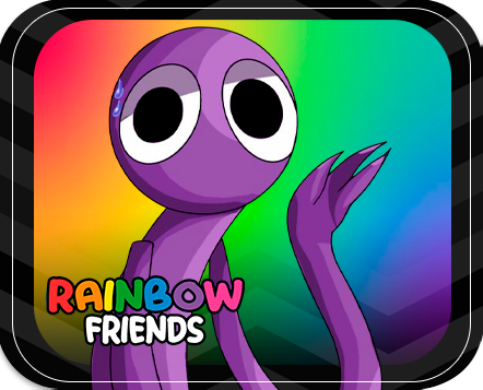 alfajores-candy-bar-rainbow friends purple-kit-imprimible