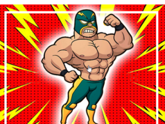 alfajores3-candy-bar-LUCHADOR MASCARA VERDE kit-imprimible