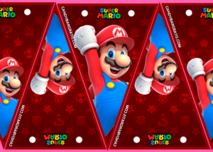 Kit imprimible Banderines Mario Bross gratis