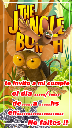 Kit imprimible gratis Pandilla de la Selva Patricia Gilbert candy bar