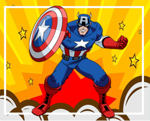 Kit imprimible gratis Avengers Capitan America candy bar