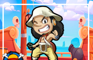 Kit imprimible gratis One Piece Usopp candy bar
