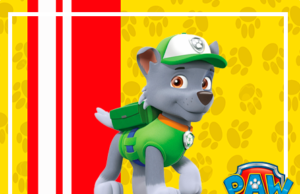 Kit imprimible gratis Paw Patrol (Patrulla Canina) Rocky candy bar alfajores3-candy-bar-PAW PATROL PERSONAJES ROCKY kit-imprimible