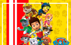 Kit imprimible gratis Paw Patrol (Patrulla Canina) candy bar alfajores3-candy-bar-PAW PATROL PERSONAJES kit-imprimible