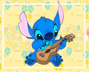 Kit imprimible gratis Stich Guitarra candy bar
