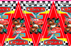 Kit imprimible Banderines Cars gratis miniatura banderines kit imprimible cars Rayo Mcqueen