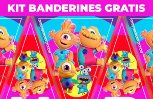 Kit imprimible Banderines Los Nivis gratis KIT IMPRIMIBLE GRATIS BANDERINES LOS NIVIS