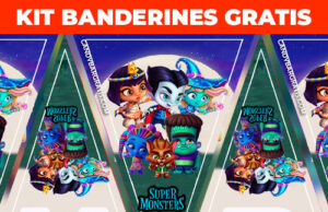 Kit imprimible Banderines Super Monsters gratis KIT IMPRIMIBLE GRATIS BANDERINES SUPER MONSTERS
