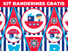 KIT IMPRIMIBLE GRATIS BANDERINES MARINERITO