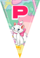 banderines-GATITA MARIE-letra-P
