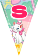 banderines-GATITA MARIE-letra-S