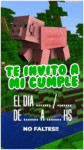 invitacion para celulares-candy-bar-Cerdito-Minecraft-kit-imprimible