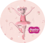 Alfajores Angelina Ballerina Rosa kit imprimible Alfajores Angelina Ballerina Rosa kit imprimible