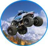 Alfajores Monster Jam Megalodon kit imprimible Alfajores Monster Jam Megalodon kit imprimible