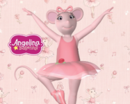 Kit imprimible gratis Angelina Ballerina Rosa candy bar cumpleaños