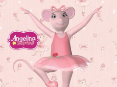 Kit imprimible gratis Angelina Ballerina Rosa candy bar cumpleaños