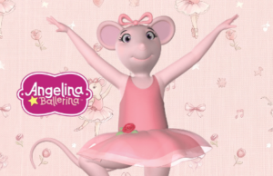 Kit imprimible gratis Angelina Ballerina Rosa candy bar cumpleaños