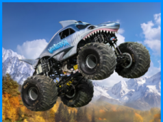 Kit Imprimible Gratis Monster Jam Megalodon – Candy Bar 18 Piezas