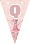 Banderin letra Q Angelina Ballerina imprimible gratis Banderin letra Q Angelina Ballerina imprimible gratis