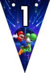 Banderines Super Mario Galaxy Banderines banderines imprimibles Banderines Super Mario Galaxy Banderines banderines imprimibles