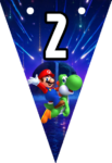 Banderines Super Mario Galaxy Banderines banderines imprimibles Banderines Super Mario Galaxy Banderines banderines imprimibles