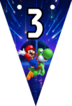 Banderines Super Mario Galaxy Banderines banderines imprimibles Banderines Super Mario Galaxy Banderines banderines imprimibles