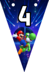 Banderines Super Mario Galaxy Banderines banderines imprimibles Banderines Super Mario Galaxy Banderines banderines imprimibles