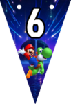 Banderines Super Mario Galaxy Banderines banderines imprimibles Banderines Super Mario Galaxy Banderines banderines imprimibles