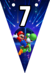 Banderines Super Mario Galaxy Banderines banderines imprimibles Banderines Super Mario Galaxy Banderines banderines imprimibles