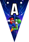 Banderines Super Mario Galaxy Banderines banderines imprimibles Banderines Super Mario Galaxy Banderines banderines imprimibles