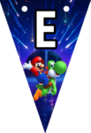Banderines Super Mario Galaxy Banderines banderines imprimibles Banderines Super Mario Galaxy Banderines banderines imprimibles