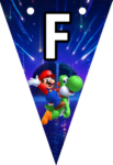 Banderines Super Mario Galaxy Banderines banderines imprimibles Banderines Super Mario Galaxy Banderines banderines imprimibles
