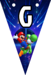 Banderines Super Mario Galaxy Banderines banderines imprimibles Banderines Super Mario Galaxy Banderines banderines imprimibles