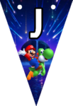 Banderines Super Mario Galaxy Banderines banderines imprimibles Banderines Super Mario Galaxy Banderines banderines imprimibles