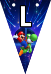Banderines Super Mario Galaxy Banderines banderines imprimibles Banderines Super Mario Galaxy Banderines banderines imprimibles