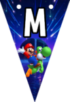 Banderines Super Mario Galaxy Banderines banderines imprimibles Banderines Super Mario Galaxy Banderines banderines imprimibles